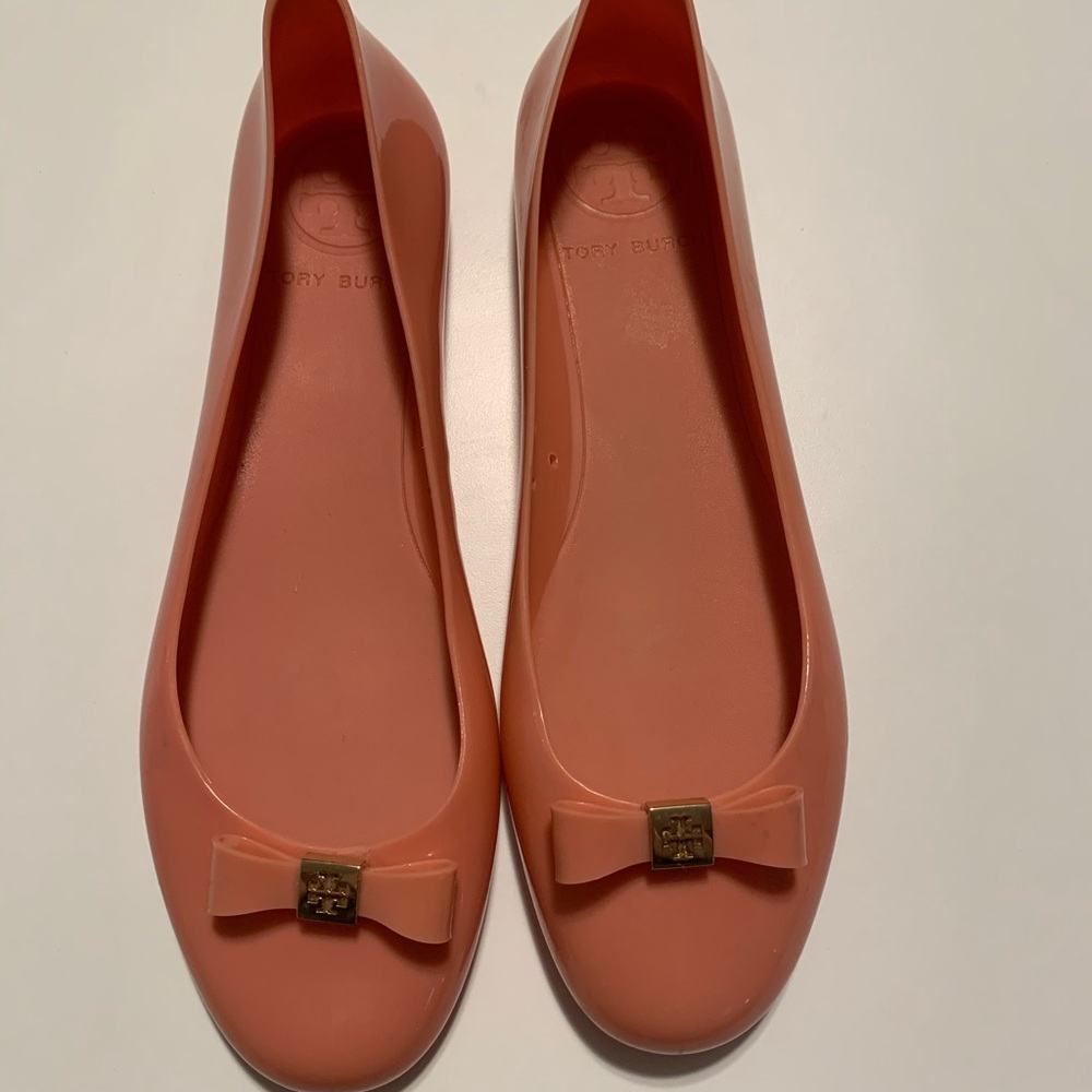 Tory Burch Pink Jelly Flats Size 11